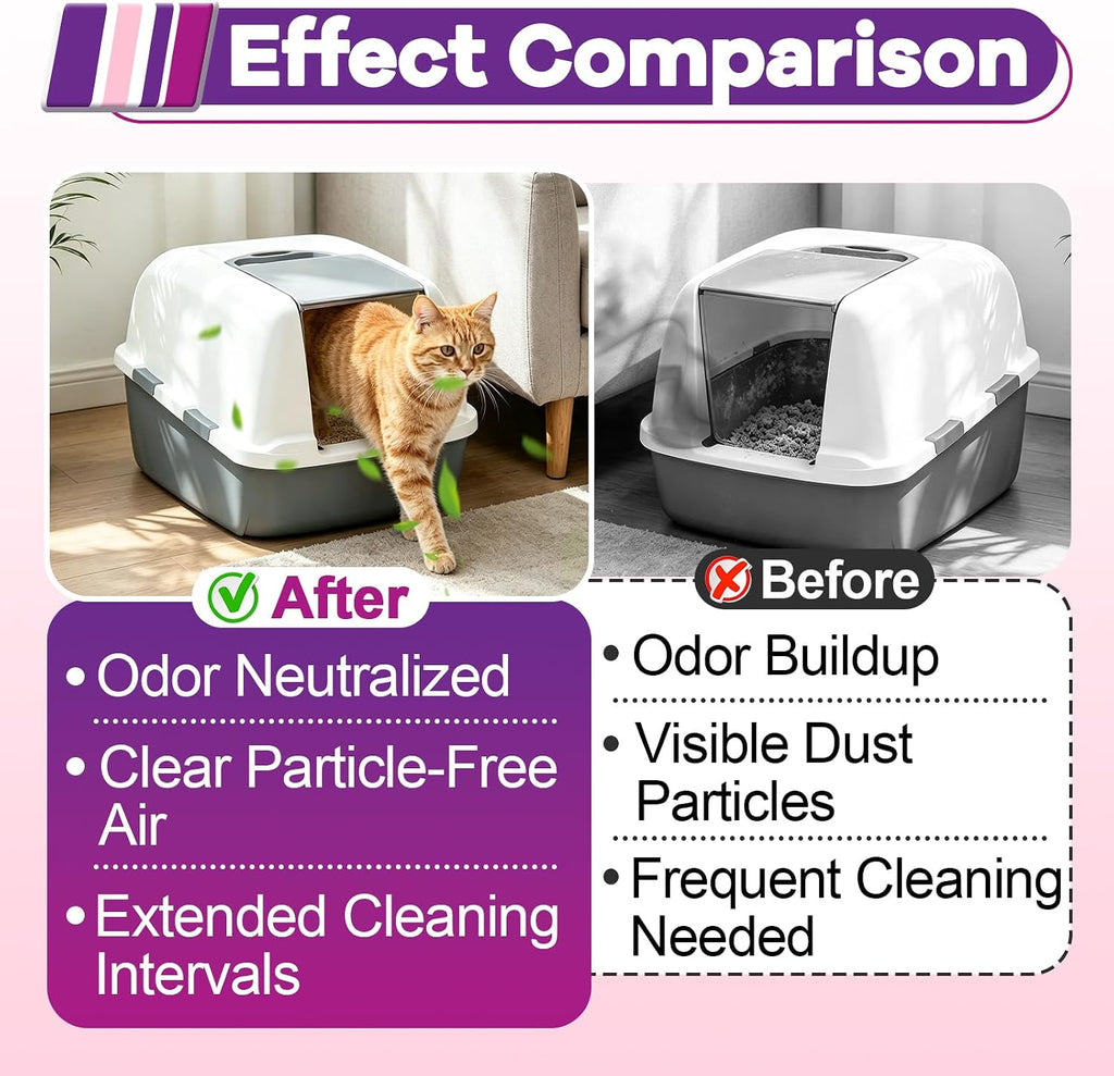 30PCS Cat Litter Box Filters Compatible with Catit Jumbo/Regular/Smartsift
