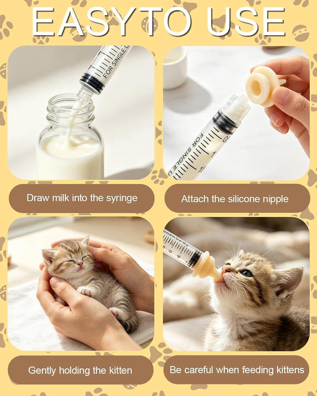 Kitten Bottle Feeding Kit Nursing Bottle