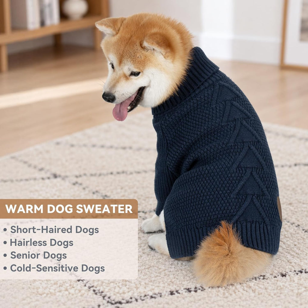 Dog Sweater Long Sleeve Warm Knit Sweaters for Small Dogs Cats Boy