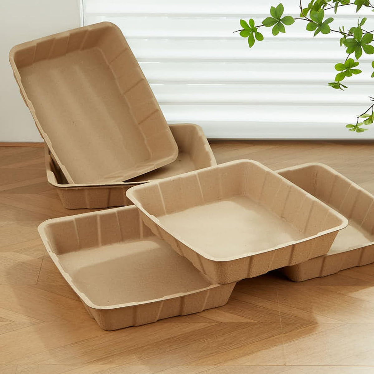 Vealind Disposable Litter Boxes for Cats Cardboard Cat Litter Trays Cat Travel Toilet Litter Pan Liners Kitty and Small 