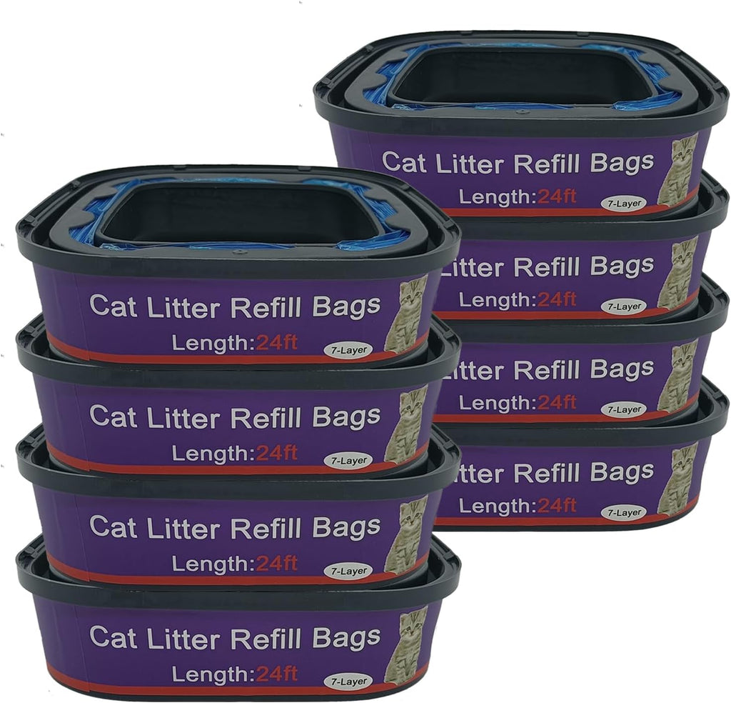 16 Pack Cat Litter Refill Bags Cartridge Compatible with Genie Cat Litter Standard and Plus Pails