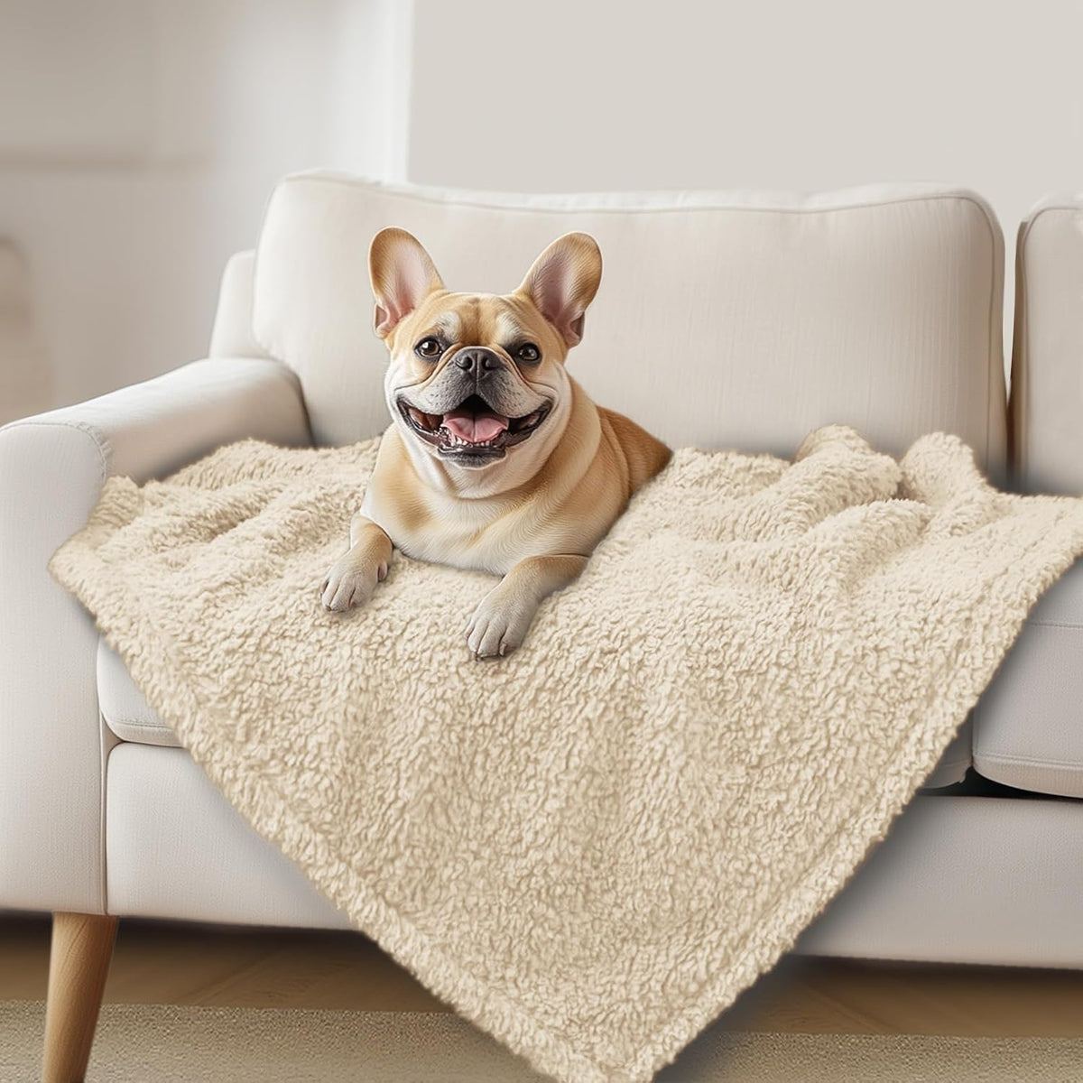 Luciphia Ultra Soft Sherpa Fleece Dog Puppy Cat Blanket for Small Pets