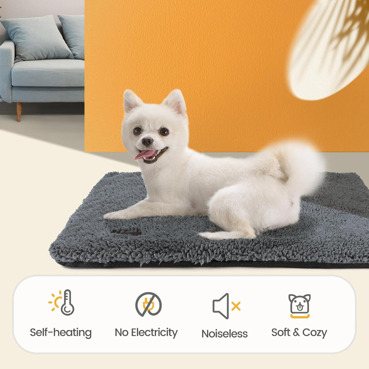Mora Pets Self Warming Cat Beds for Large Cats Self Heating Dog Mat Pet Pad