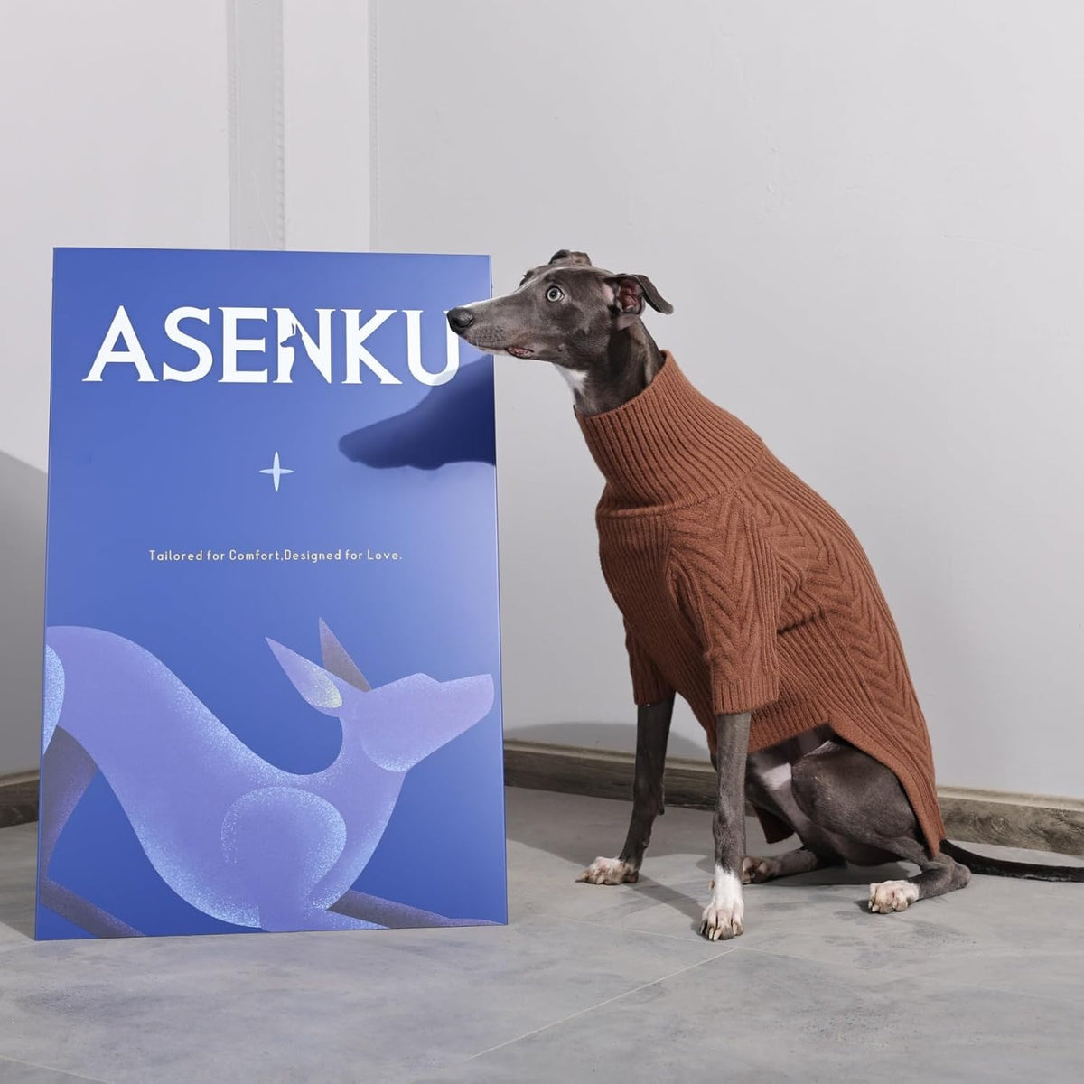 ASENKU Dog Sweater for Extra Large Dogs, Warm Knit Sweater for Labrador