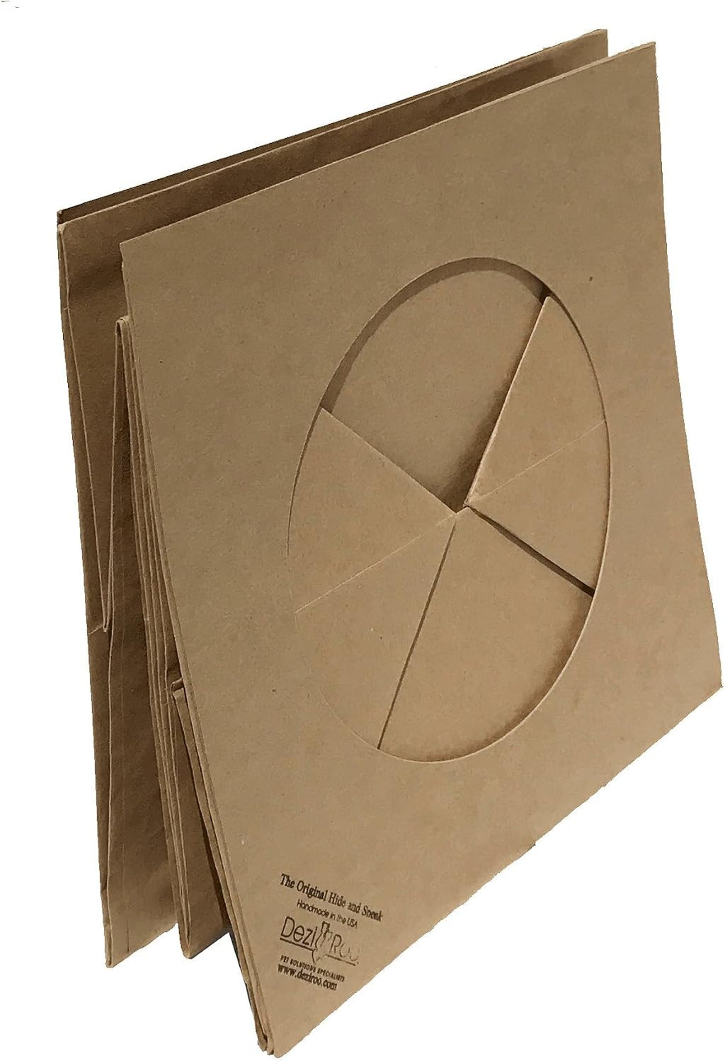 Dezi & Roo Hide and Sneak Collapsible Paper Cat Tunnel - Made in USA - Designed by a Feline Vet - Interactive Cat Toy - 