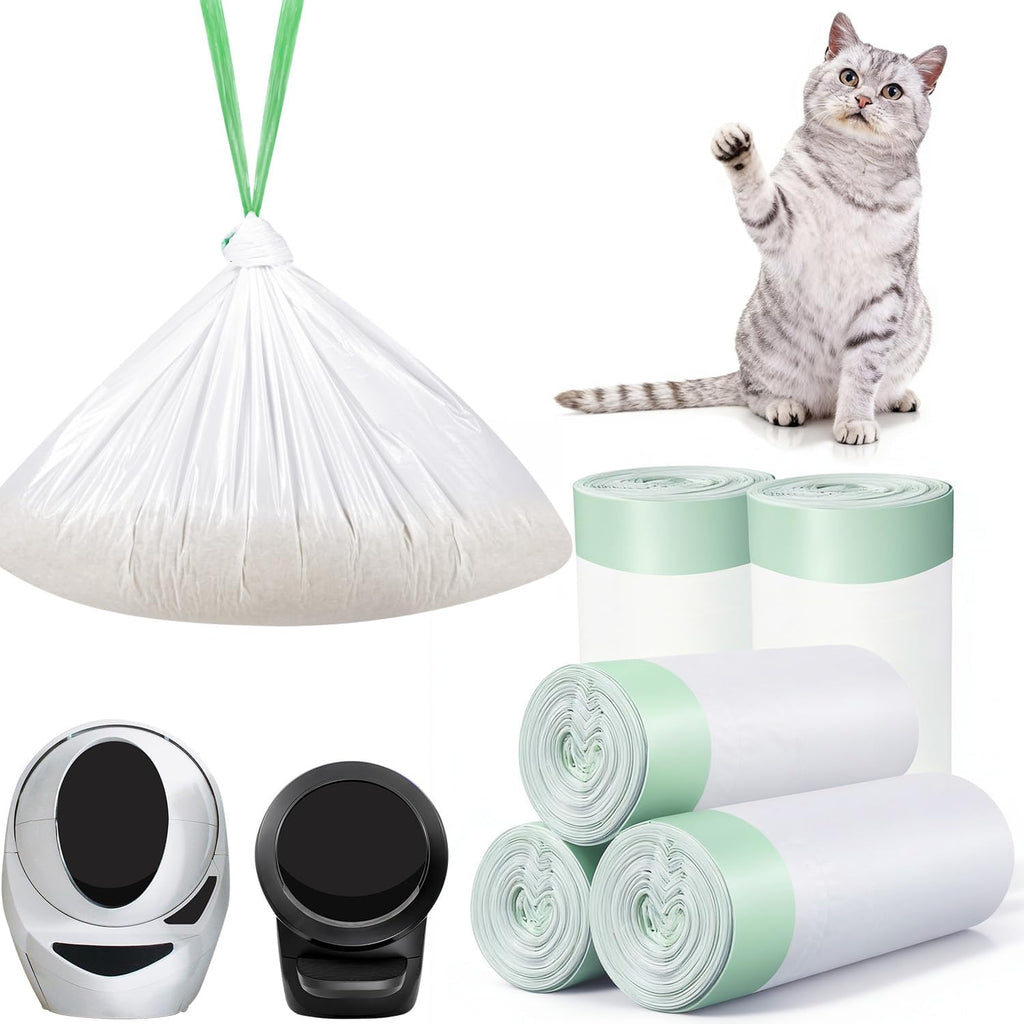 45 Count Automatic Litter Box Bags Liners Compatible with Litter Box Robot 4/5/3, Self-cleaning Cat Litter Box Liners re