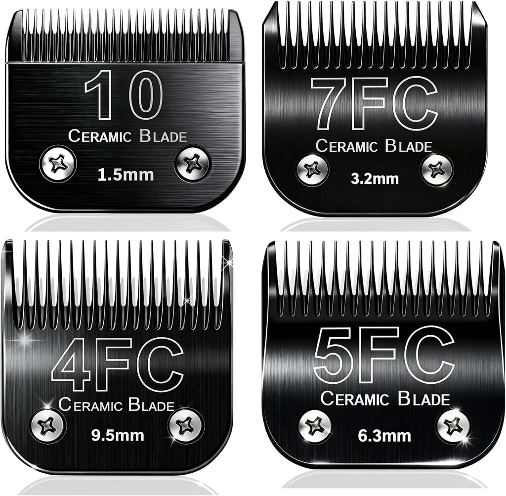 3PCS Wide Blades for Dog Grooming Compatible with Andis Clippers