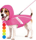 VIVAGLORY Dog Raincoat Wetoff Dog Rain Coat, S, Pink