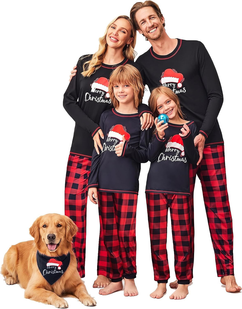 Ekouaer Family Christmas Pajamas Matching Sets Soft Pjs Sleepwear
