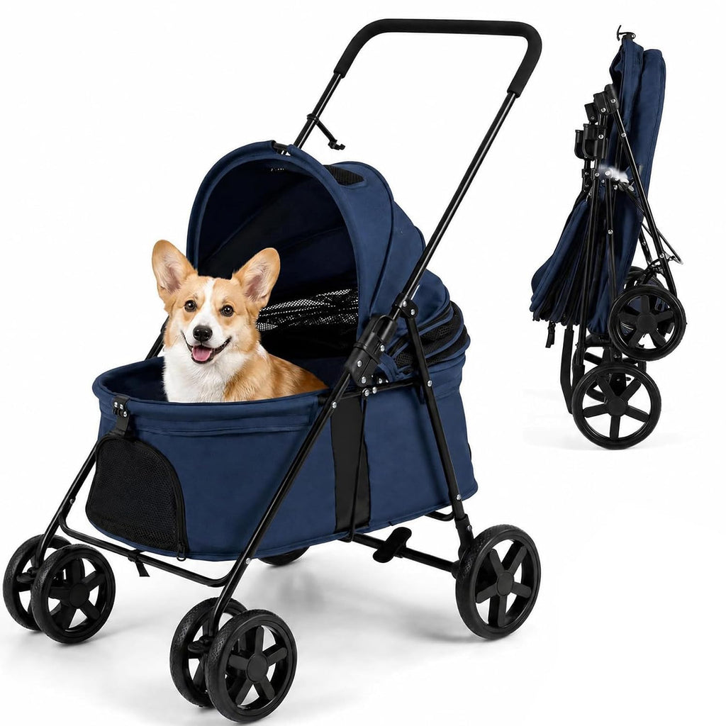 GIANTEX Pet Stroller for Small & Medium Dogs & Cats, Vet Visits & Travel