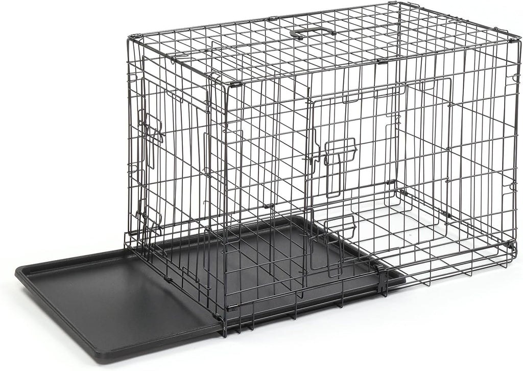 VINGLI Dog Crate, 30 inch Metal Wire Dog Cage