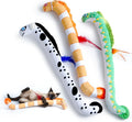 Cat Kicker Toys 3Pcs, Catnip Toys for Indoor Cats, 21in Extra Long Cat Toys for Big Cat & Kitten, Soft and Durable, EEL 