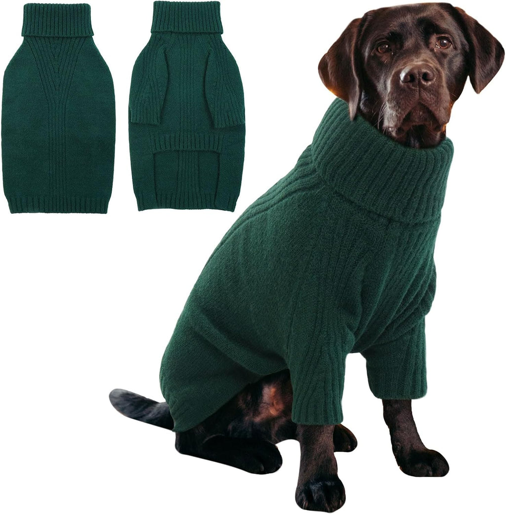 XL Dog Sweater, Winter Doggy Clothes for Medium Dogs Girl Boy
