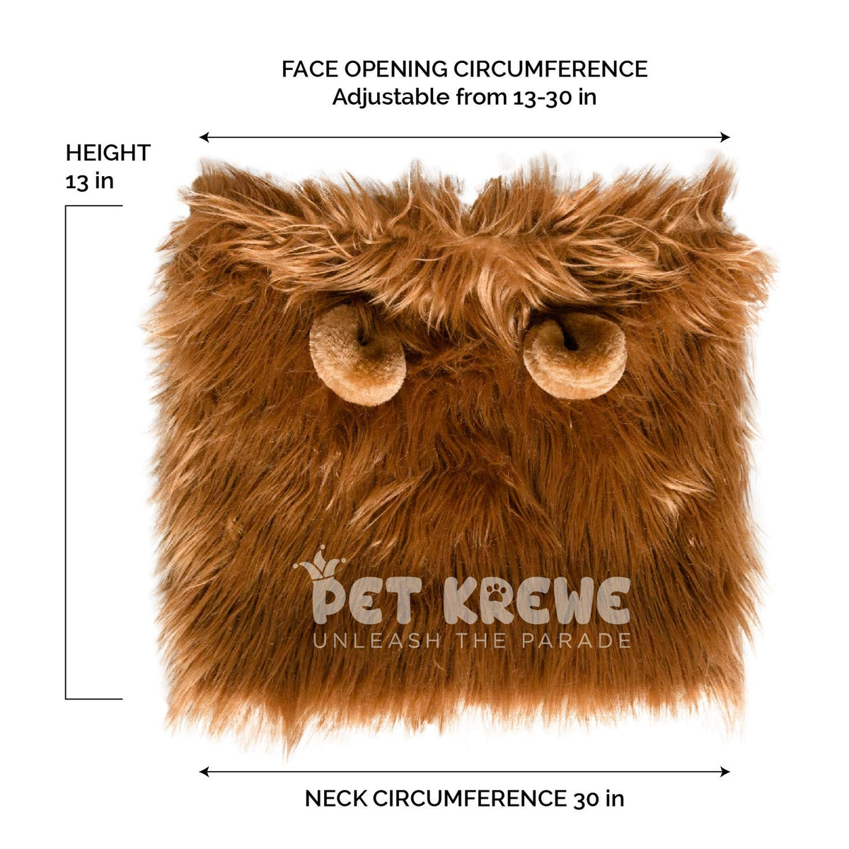 Lion Mane Costume and Big Dog Lion Mane Wig - Large Dog Costumes by Pet Krewe