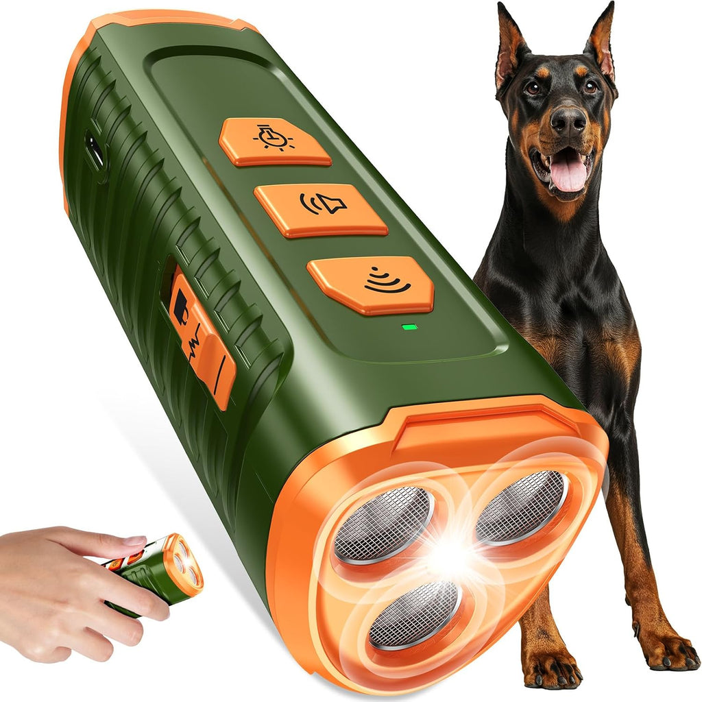 3X Anti Barking Device for Dogs, Dog Bark Deterrent Device 5 Modes Stop Neighbors Dog Barks No More Safe for All Dogs 50