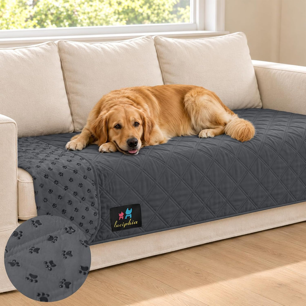 Luciphia Waterproof Couch Cover for Dogs, Non-Slip Pet Sofa Protector