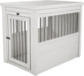 New Age Pet® ECOFLEX® Medium Furniture Style Dog Crate & End Table, White