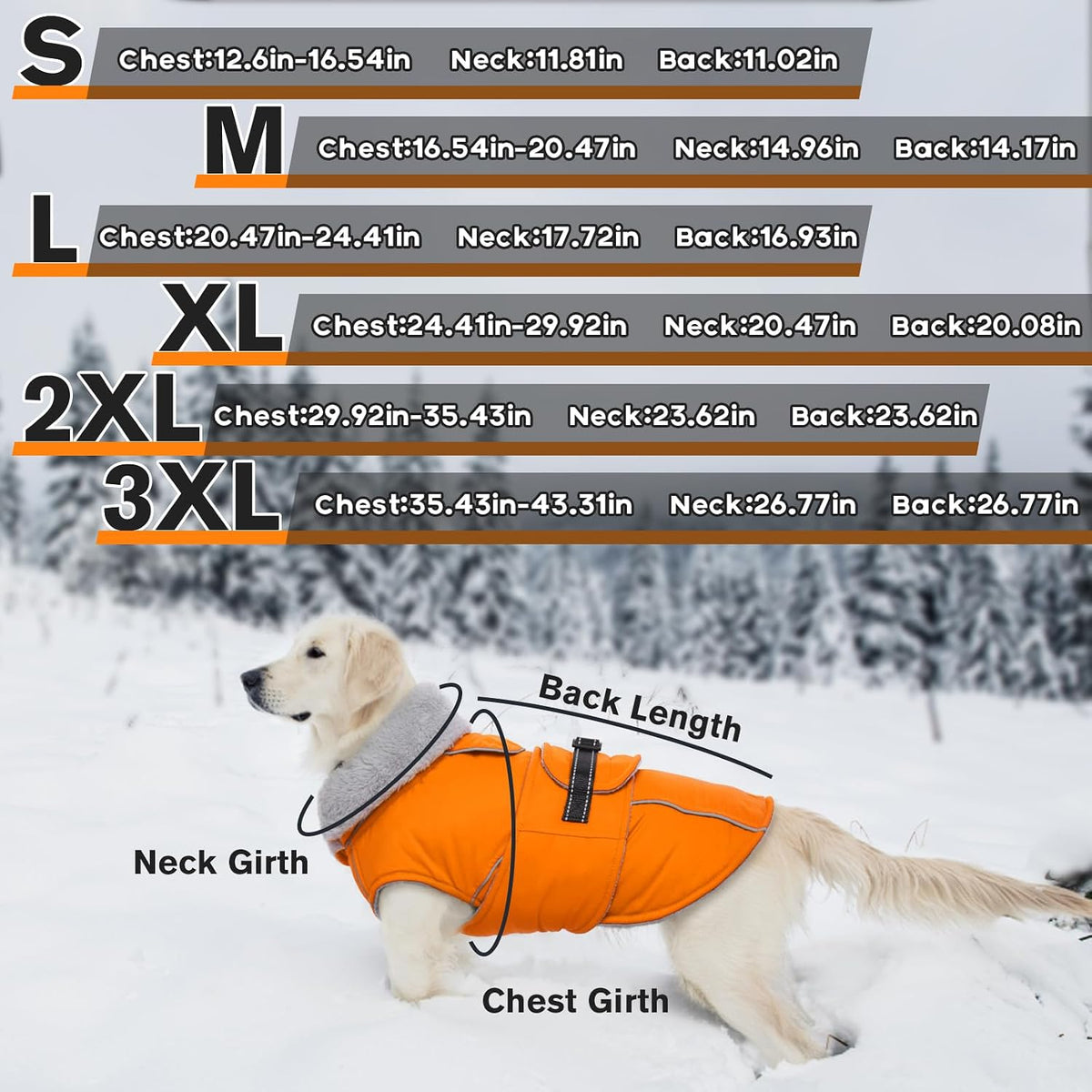 Dog Coat Waterproof Dog Jacket Fleece Vest with Adjustable Buckle