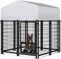 VAGGER 4x4x5 FT Dog Kennel Outdoor with Roof
