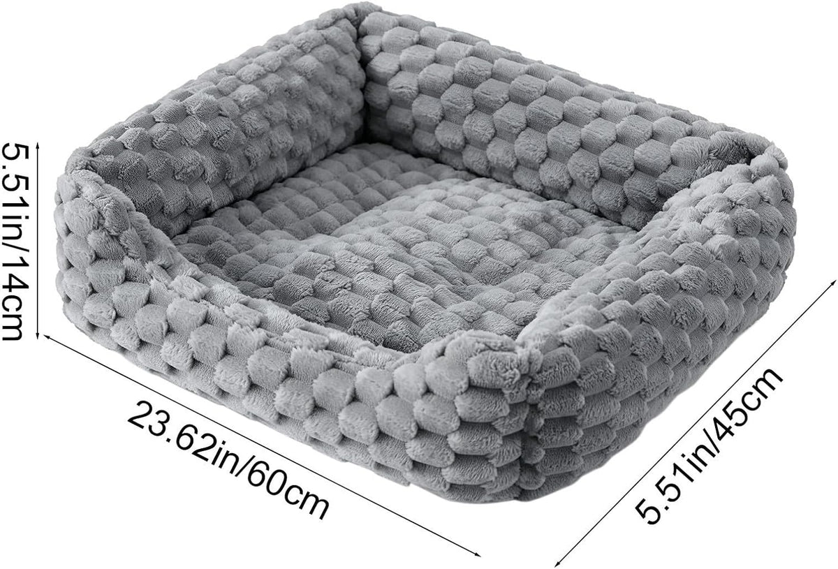 Cat Couch, Soft Pets Bed, Fluffy Cat Sofa, cama para Gatos, Gray
