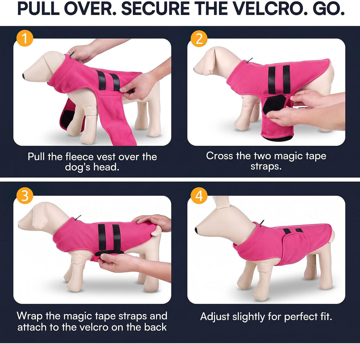 Small Dog Sweater,Soft Fleece Dog Vest Dog Jacket with Leash Hole