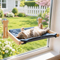 SZEE Cat Window Perch, Warmth Window Cat Bed with Soft Flannel Plush Mat