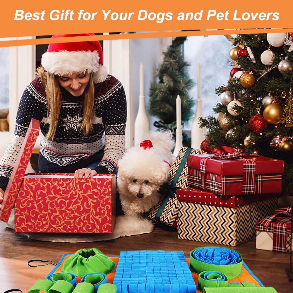 Vivifying Snuffle Mat for Dogs, Interactive Dog Puzzle Toy for Boredom