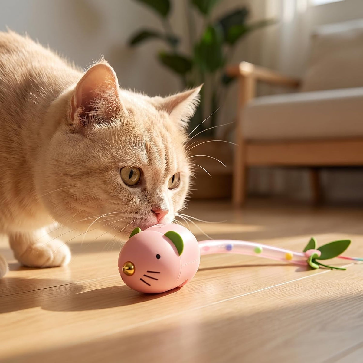 Interactive Cat Toy Rechargeable Motion Activated Rolling Mouse