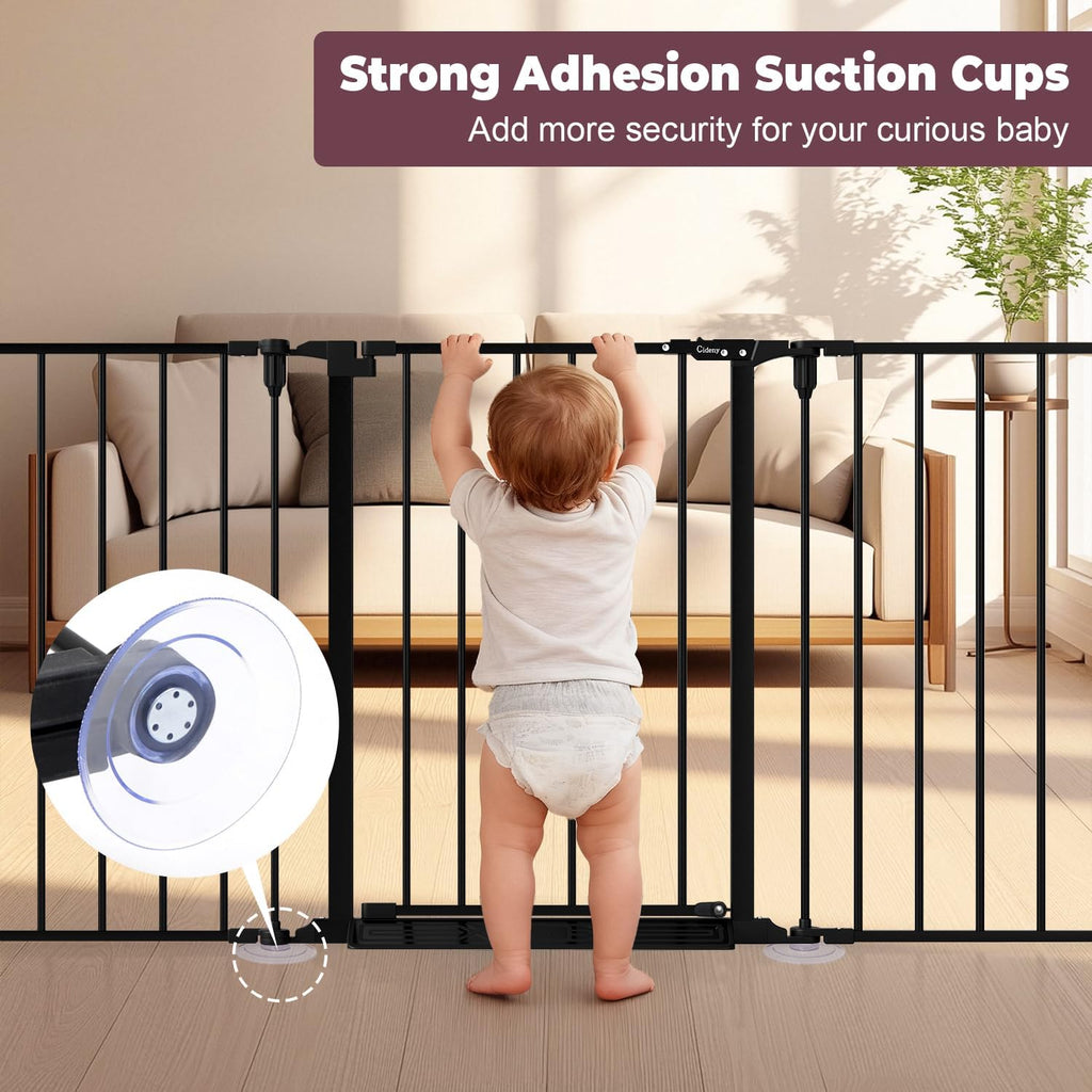 29.4-78" Extra Wide Baby Gate, Long Dog Gates Indoor for Stairs
