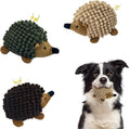 2-in-1 No-Stuffing Hedgehog Dog Toys 3 PCS, Squeaky Ball for Throwing Play
