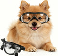 Clear Dog Goggles for Small Dogs, UV Dog Sunglasses Outdoor Eye Protection, Small Glasses for Dogs Cycling Driving Ridin