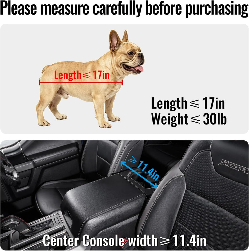 Center Console Dog Car Seat for Small Dogs,Fit for Full Size Truck