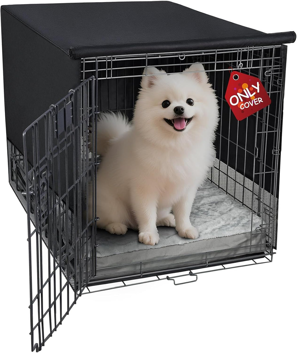 Explore Land Breathable Dog Crate Cover, 24 inches (Black)