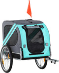 Aosom Dog Bike Trailer Easy Folding Cart Frame 20" Wheels