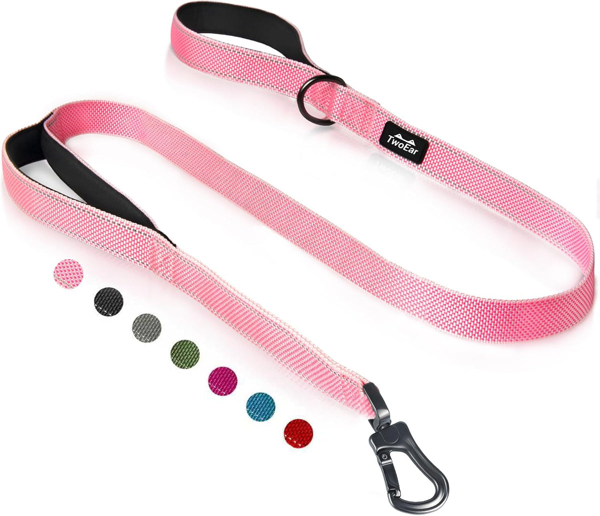 6FT 1IN Heavy Duty Dog Leash for Large Dogs with 2 Padded Handles