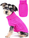 Dog Sweaters for Small Dogs Knit Small Dog Sweater Warm Winter Dog Clothes Girl Turtleneck Puppy Sweater Sleeveless Chih