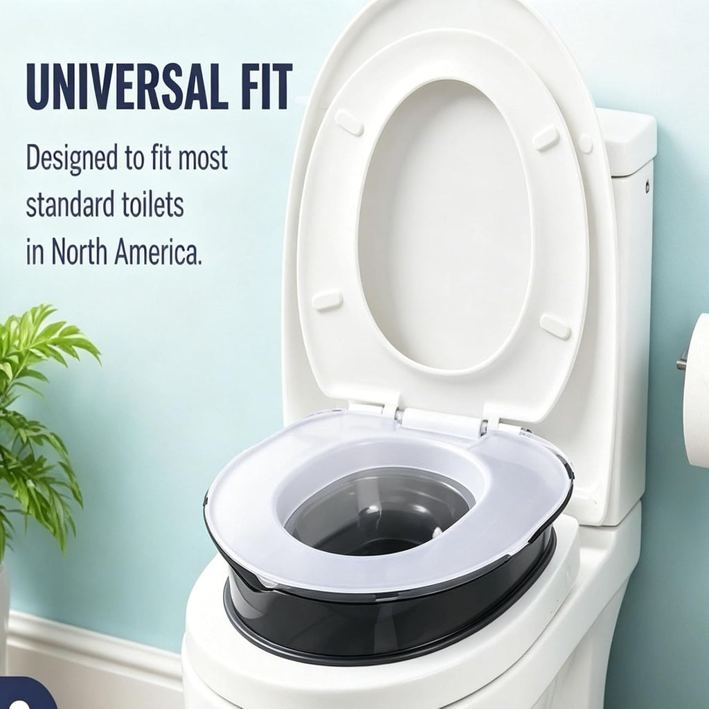 Cat Toilet Trainer Kit Universal, Reusable Portable Litter Box (Gray)