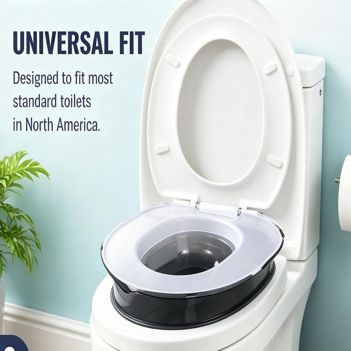 Cat Toilet Trainer Kit Universal, Reusable Portable Litter Box (Gray)