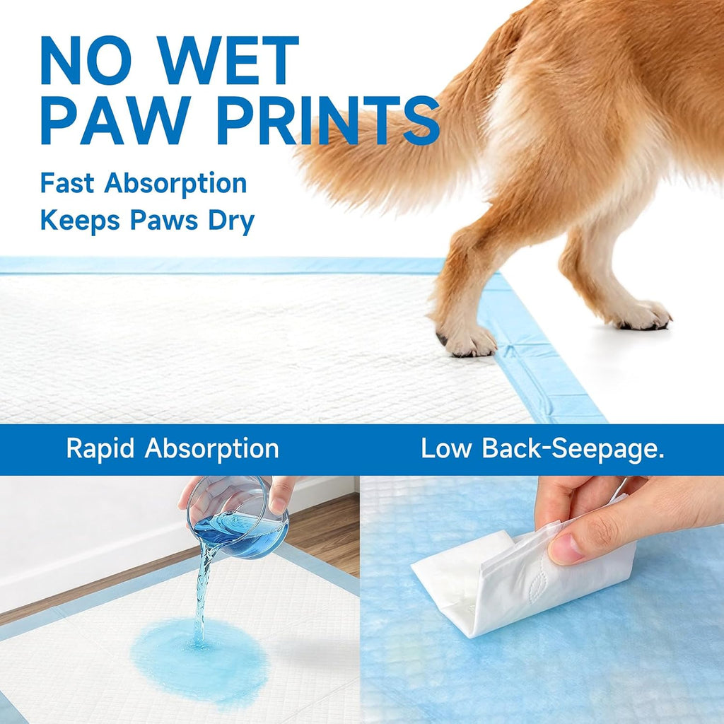 100 Count Disposable XL Pee Wee Pet Training Pads for Dog, 28x34 in