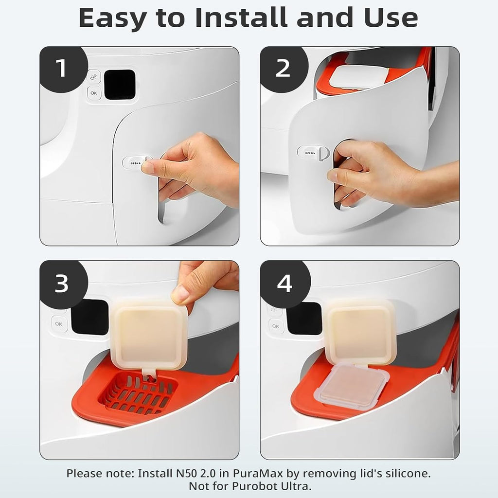 6 pack N50 Odor Eliminator 2.0, deodorizer control cat litter box