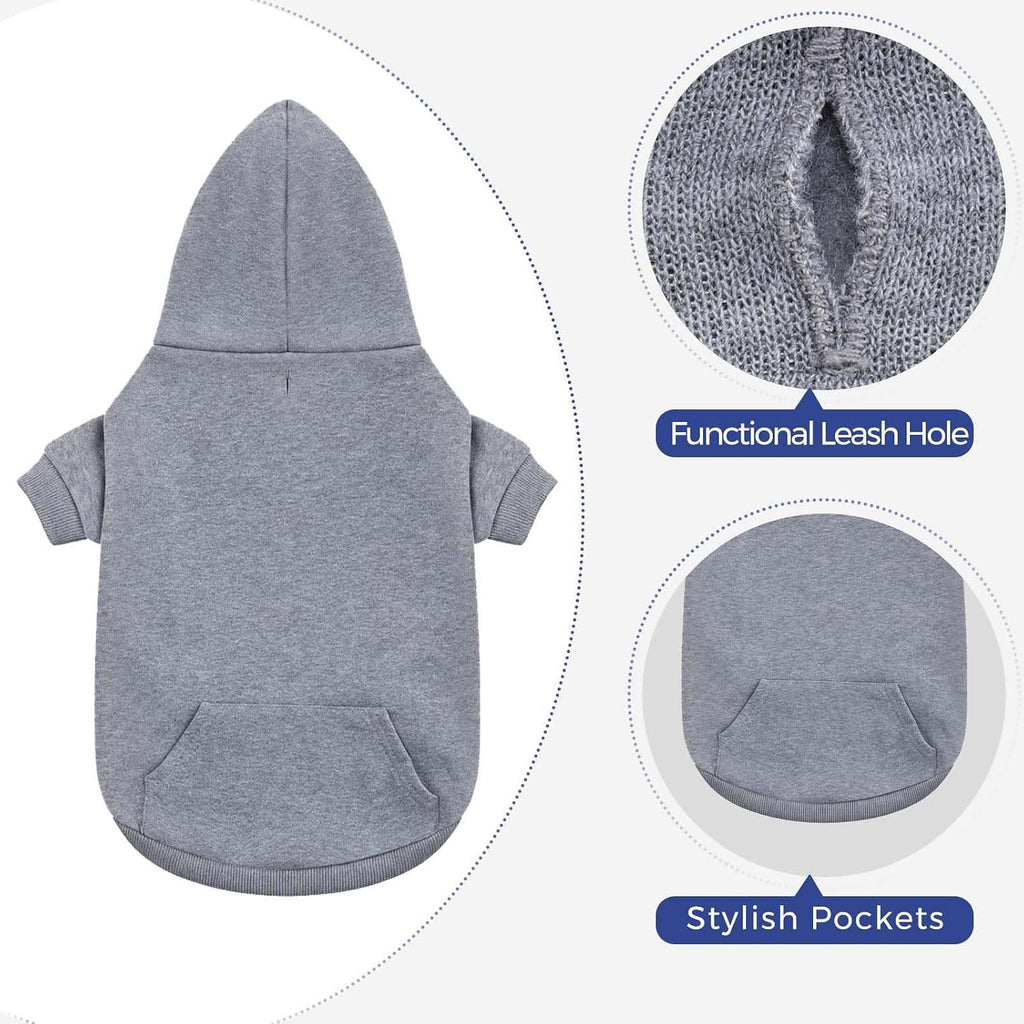 2 Pack Dog Sweaters for Large Dogs, Dog Hoodie Clothes Apparel Sweatshirt