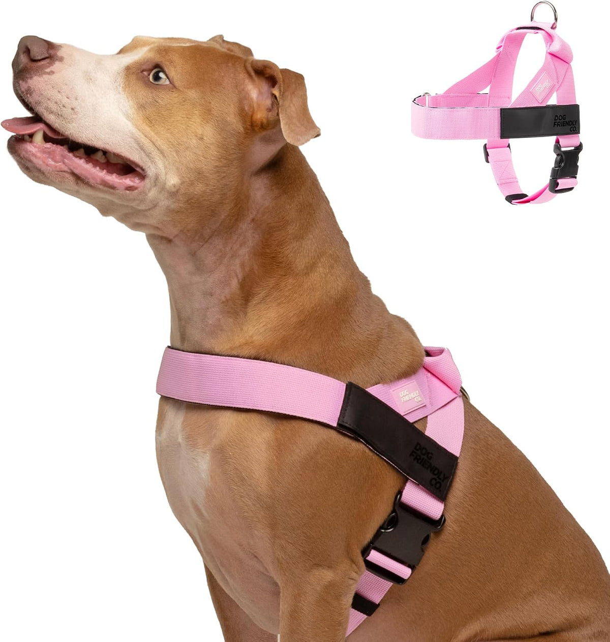 Dog Friendly Co. Dog Harness for Medium Sized Dogs (Pink, Medium)