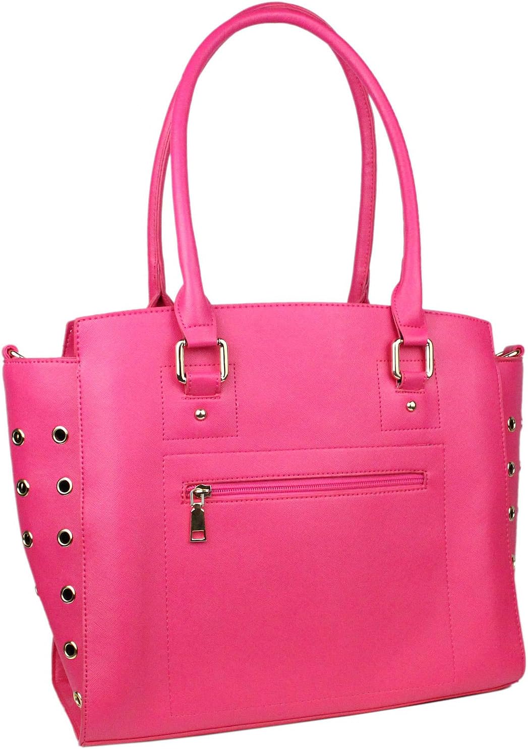 Parisian Pet Dog Purse – Hot Pink Breathable Pets Purse - Fashion Pet Carrier Purse - Leather Purse for Dog Carrying Sma