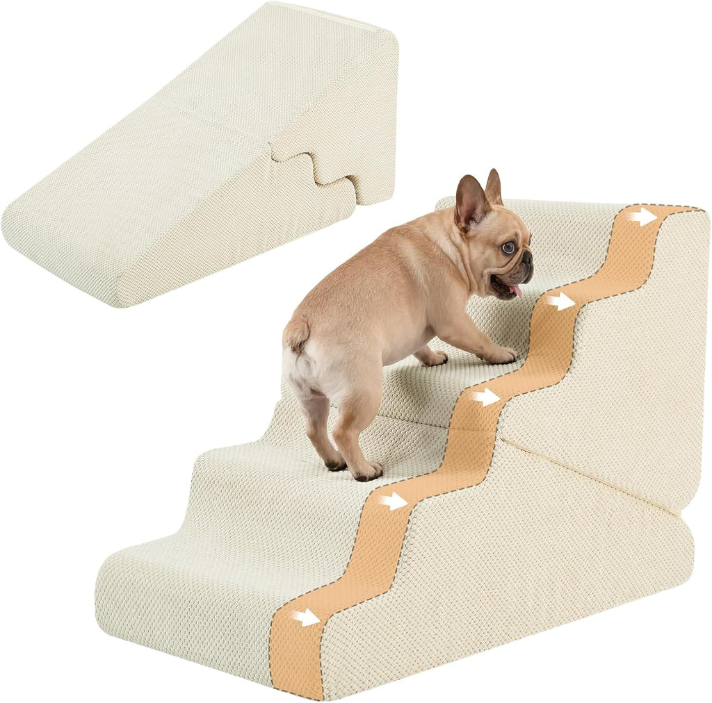 Dog Ramp for Bed, 16.5" H Dog Stairs for High Bed