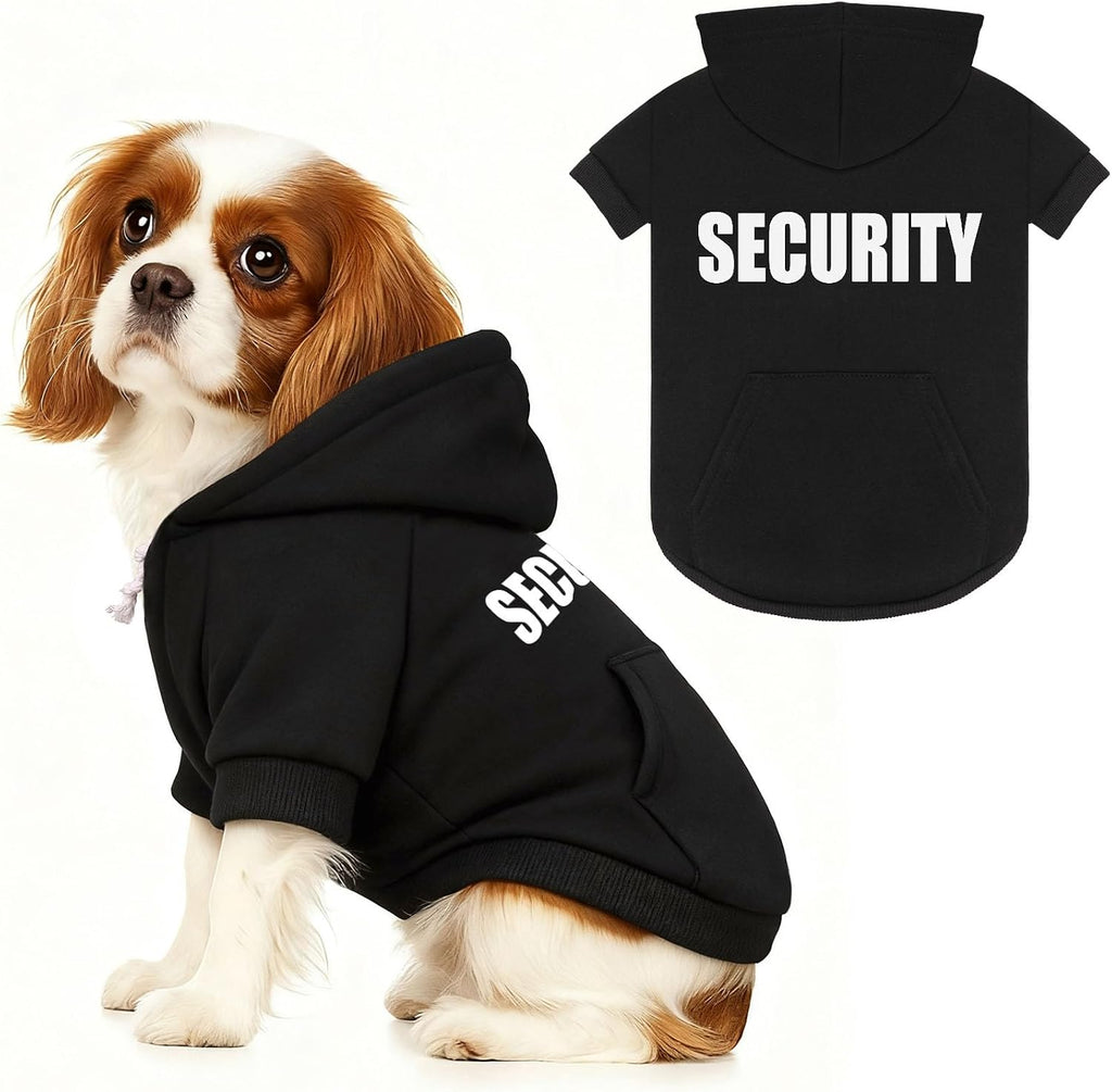 5XL Dog Sweaters for Large Dogs,Extra-Large Dog Hoodie,Security Warm Brushed Fleece Sweatshirt with Hood & Pocket,Leash 