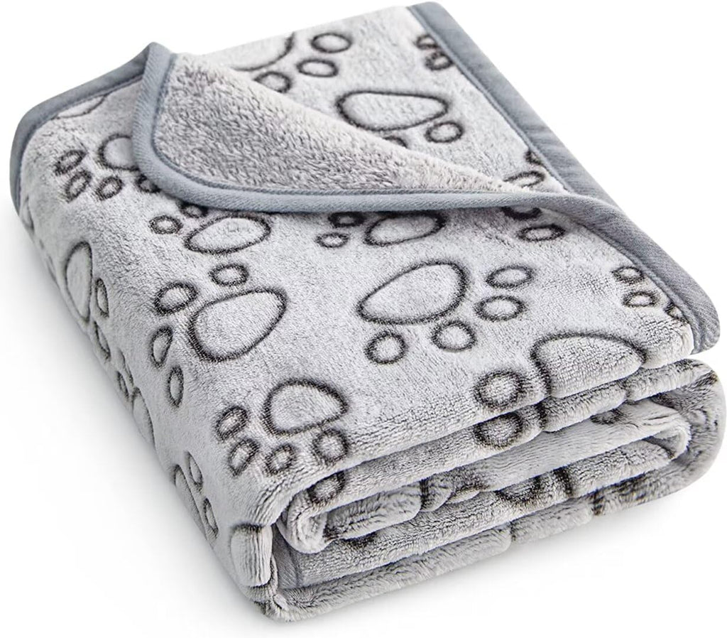 Stuffed® Premium Soft Dog Blanket Washable, 40"x32" Cat Blanket for Indoor Cats Large Medium Small Dog Puppy Essentials 
