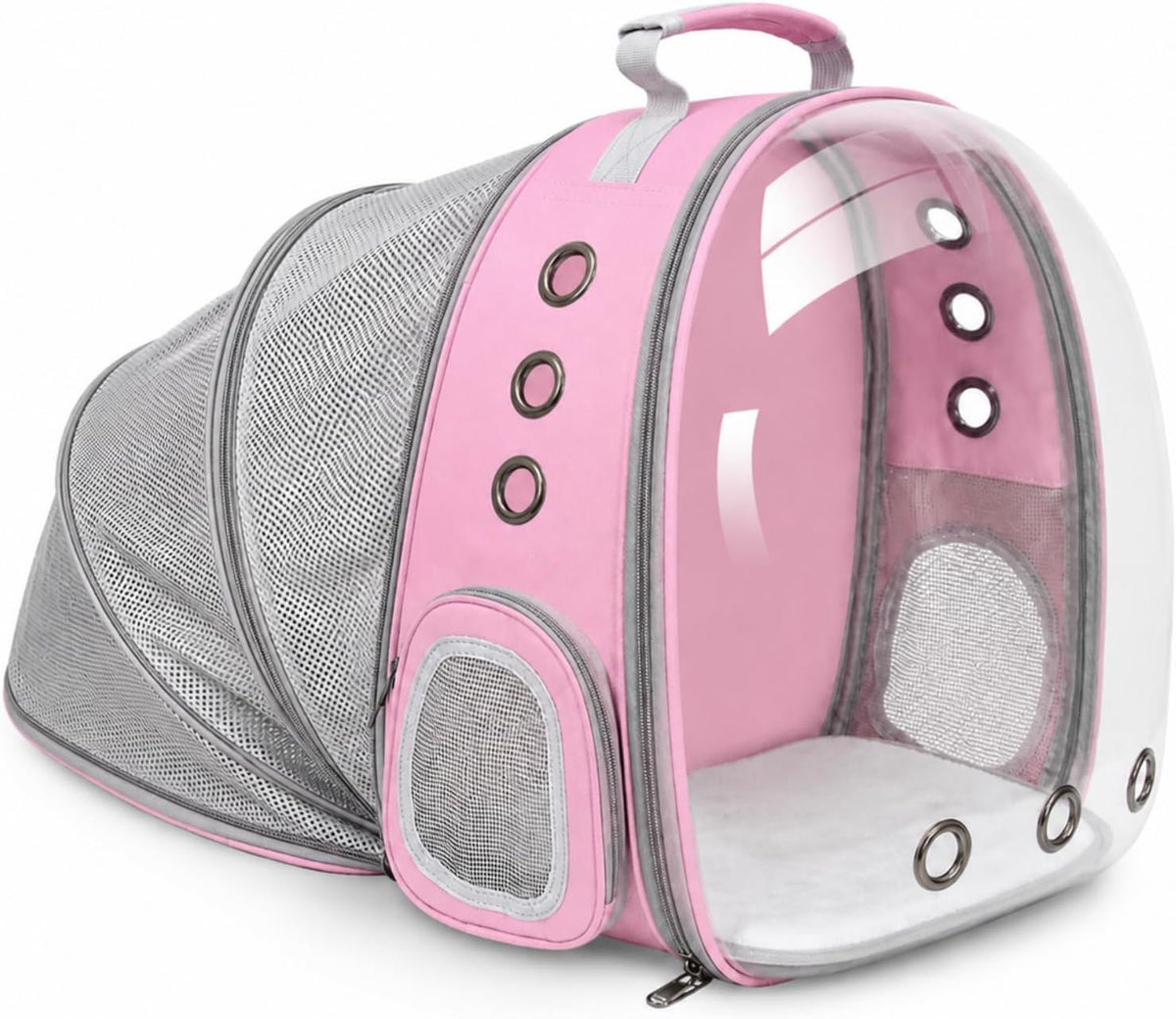 Expandable Cat Carrier Backpack with Bubble Window, Purple