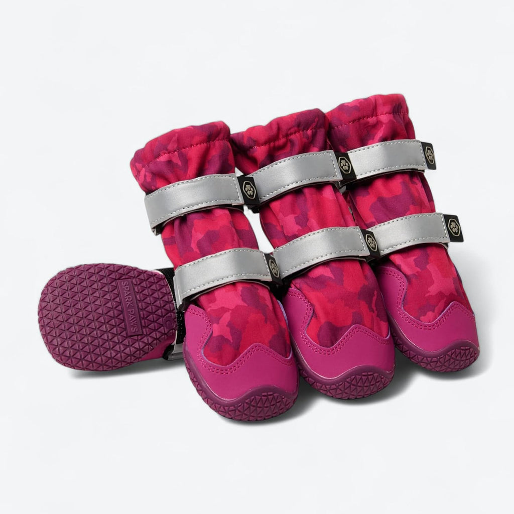 Spark Paws Dog Winter Boots, Waterproof Snow Booties, Small Large Dogs