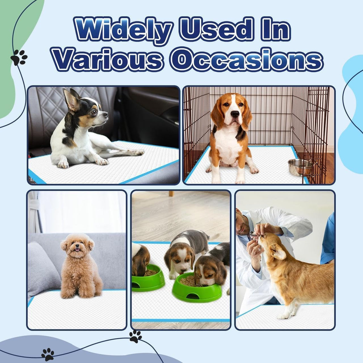 Puppy Pads XL 100 Count, Dog Pee Pads Extra Large, 34"x28" Pee Pads for Dogs, X-Large Disposable Dog Training Pads Super