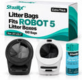 Extra Thick Litter Liners Compatible With Robot 5 Litter Box , 100 Bags
